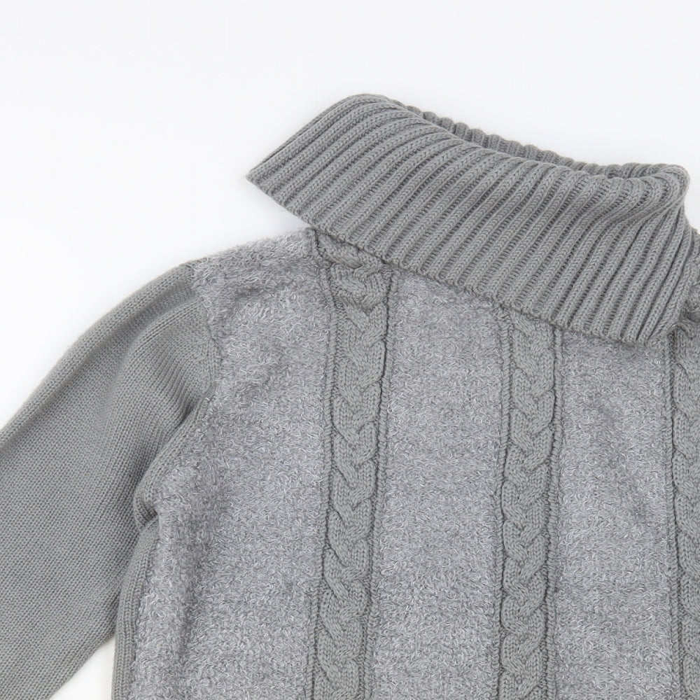 Womens UK Size M Fay Louise Grey Pullover Jumper