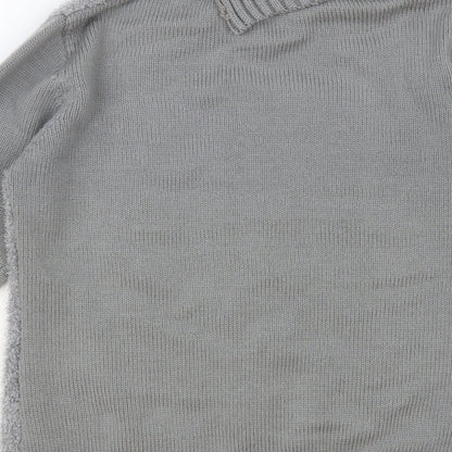 Womens UK Size M Fay Louise Grey Pullover Jumper