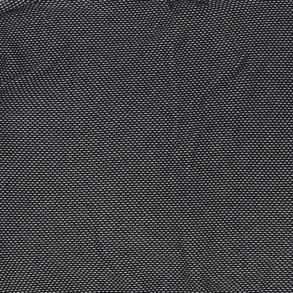 H&M Mens Black Collared Cotton Pullover Jumper Size M