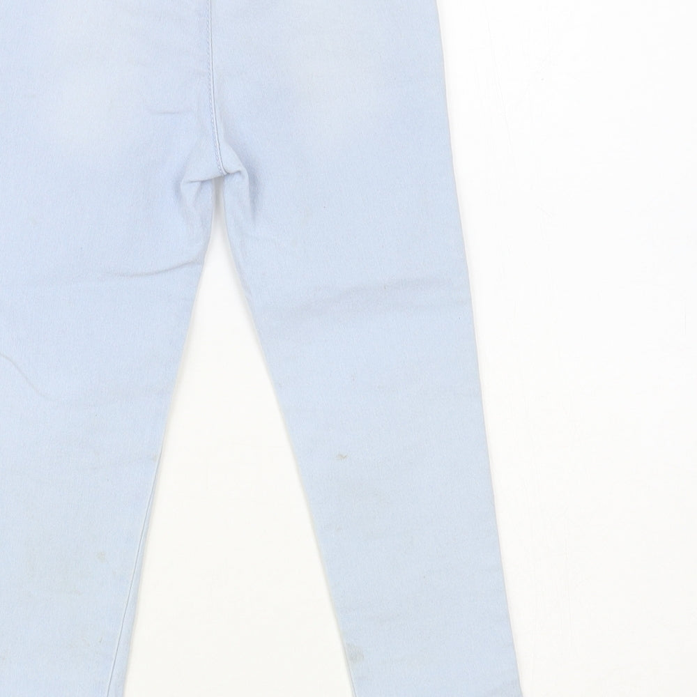 So Cute Girls Blue Cotton Straight Jeans Size 2-3 Years Regular Drawstring - Smile Everyday