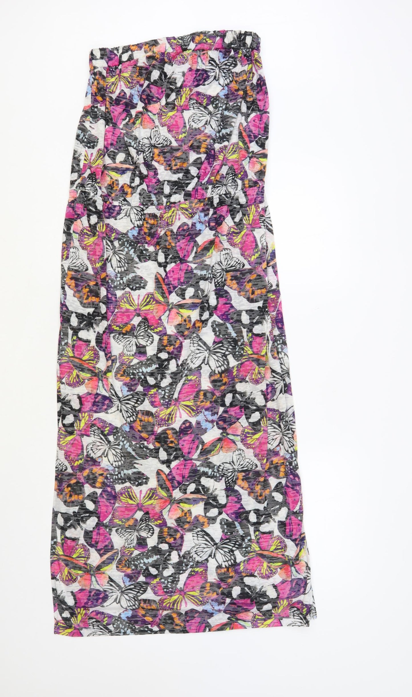 NEXT Womens Multicoloured Floral Polyester Pencil Dress Size 10 Off the Shoulder Pullover