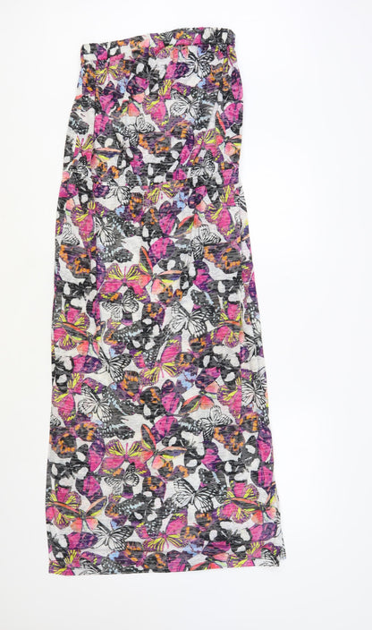 NEXT Womens Multicoloured Floral Polyester Pencil Dress Size 10 Off the Shoulder Pullover