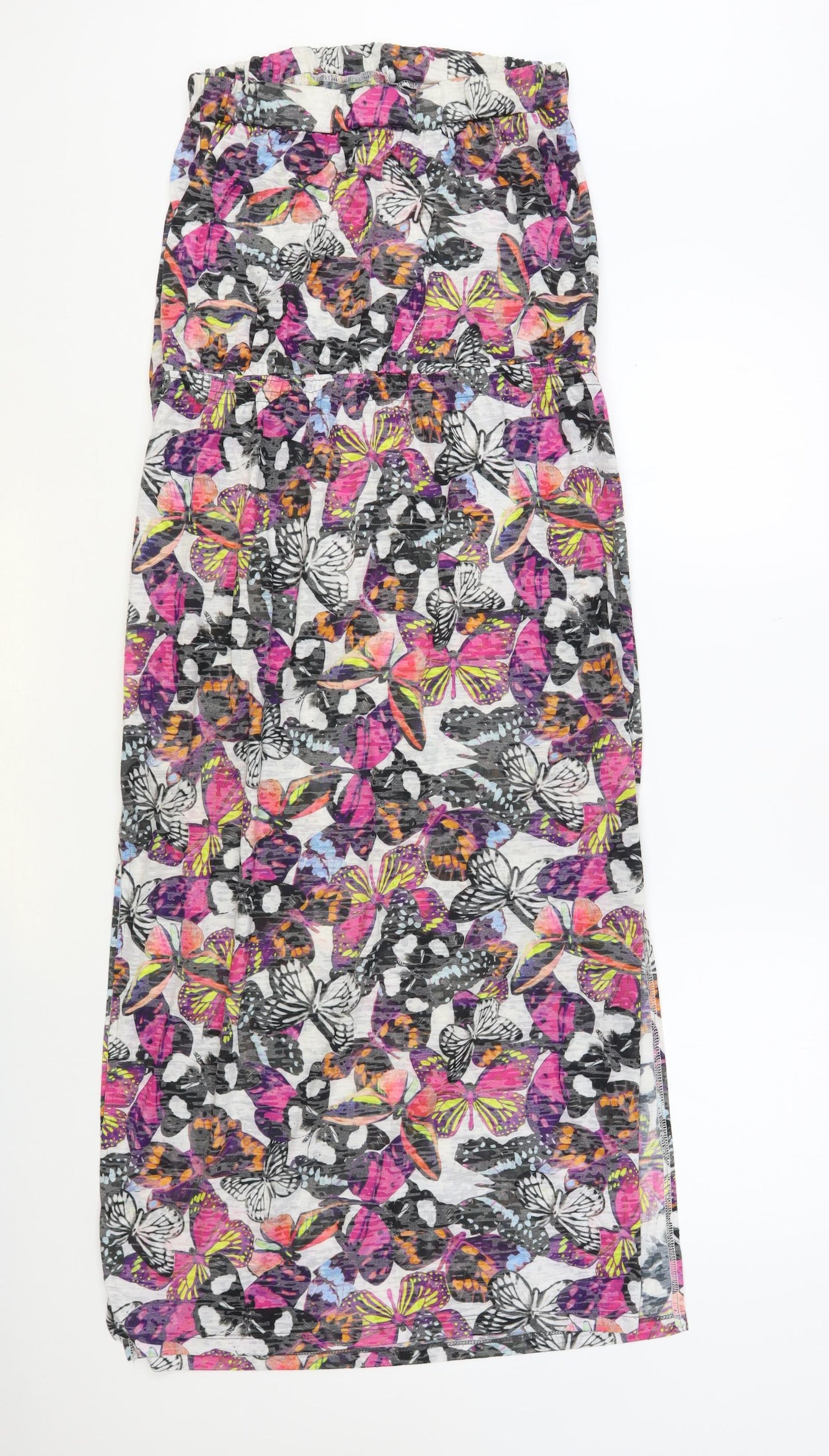 NEXT Womens Multicoloured Floral Polyester Pencil Dress Size 10 Off the Shoulder Pullover