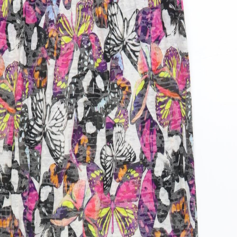 NEXT Womens Multicoloured Floral Polyester Pencil Dress Size 10 Off the Shoulder Pullover