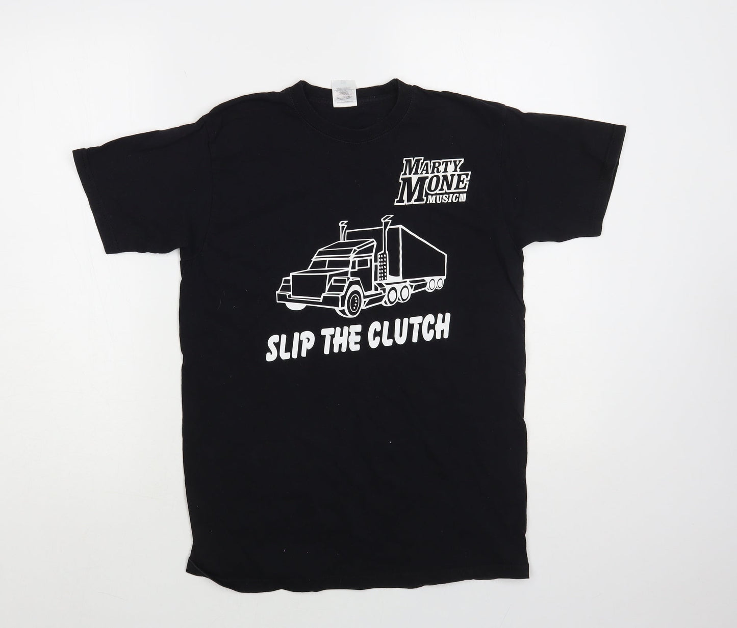 Womens UK Size S Fruit of the Loom Black Basic T-Shirt