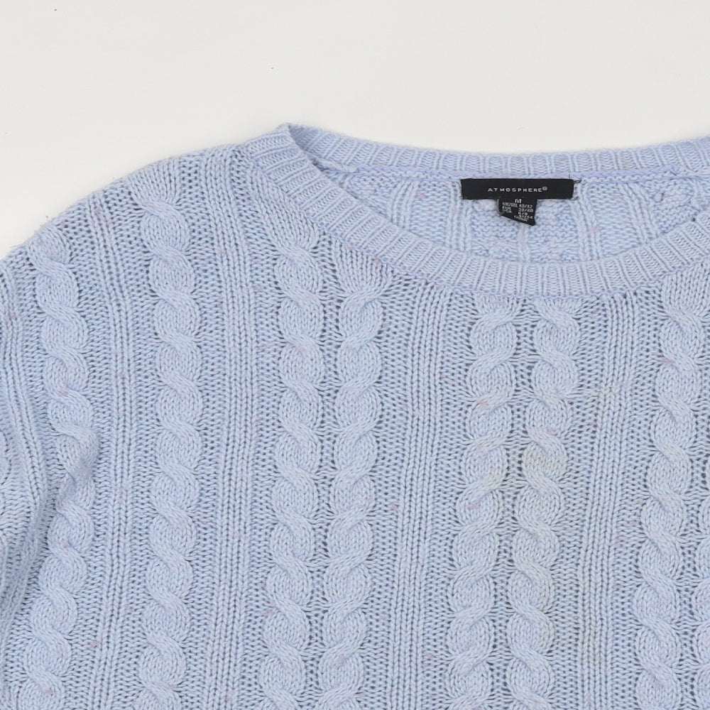 Womens UK Size 12 Atmosphere Blue Pullover Jumper