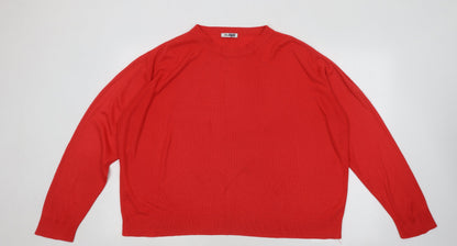 Womens UK Size 20 Berkertex Red Pullover Jumper