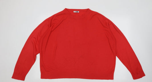 Womens UK Size 20 Berkertex Red Pullover Jumper