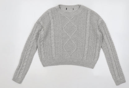 Womens UK Size 6 Atmosphere Grey Pullover Jumper
