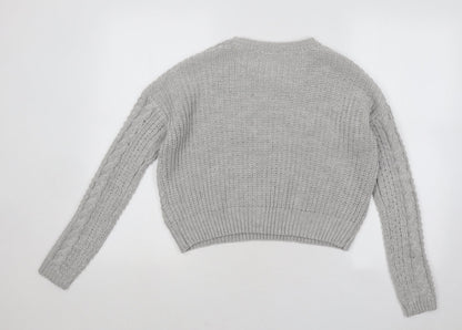 Womens UK Size 6 Atmosphere Grey Pullover Jumper