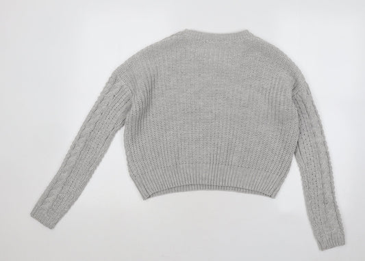 Womens UK Size 6 Atmosphere Grey Pullover Jumper