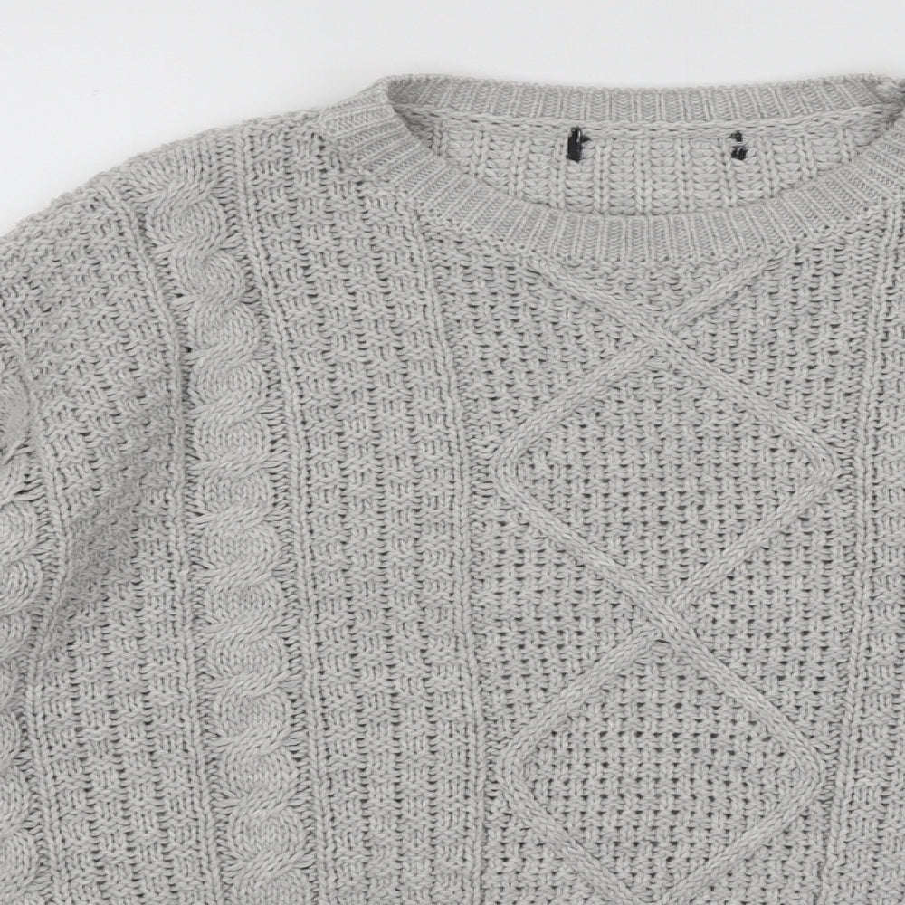 Womens UK Size 6 Atmosphere Grey Pullover Jumper
