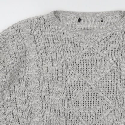 Womens UK Size 6 Atmosphere Grey Pullover Jumper