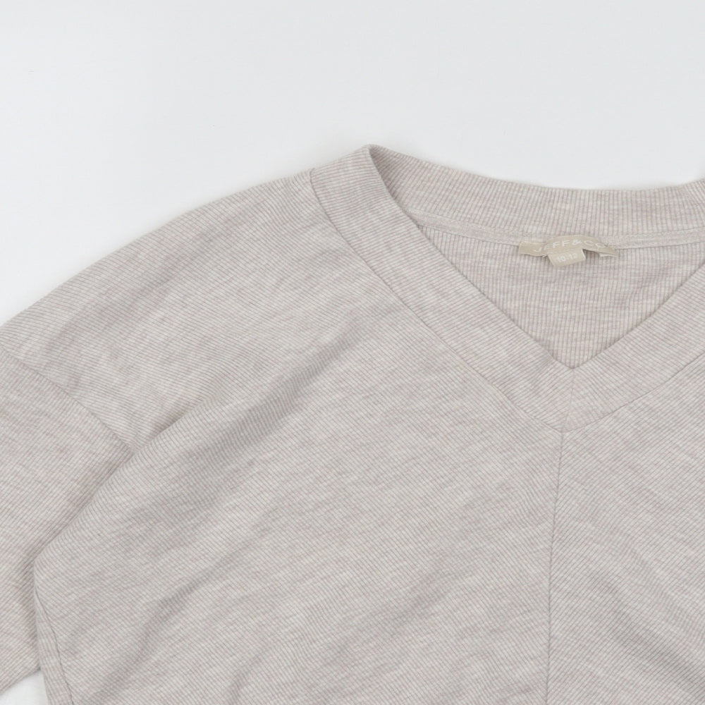 Womens UK Size 10 JEFF&CO Beige Pullover Jumper