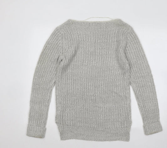 Womens UK Size 10 Atmosphere Grey Pullover Jumper