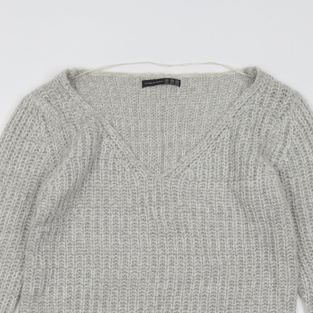 Womens UK Size 10 Atmosphere Grey Pullover Jumper