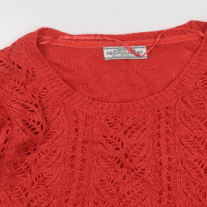 Womens UK Size 10 Atmosphere Red Pullover Jumper