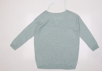 Womens UK Size 12 Peacocks Blue Pullover Jumper