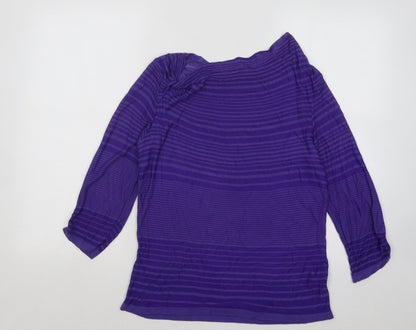 Womens UK Size 12 Per Una Purple Pullover Jumper