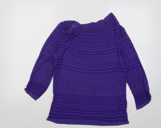 Womens UK Size 12 Per Una Purple Pullover Jumper