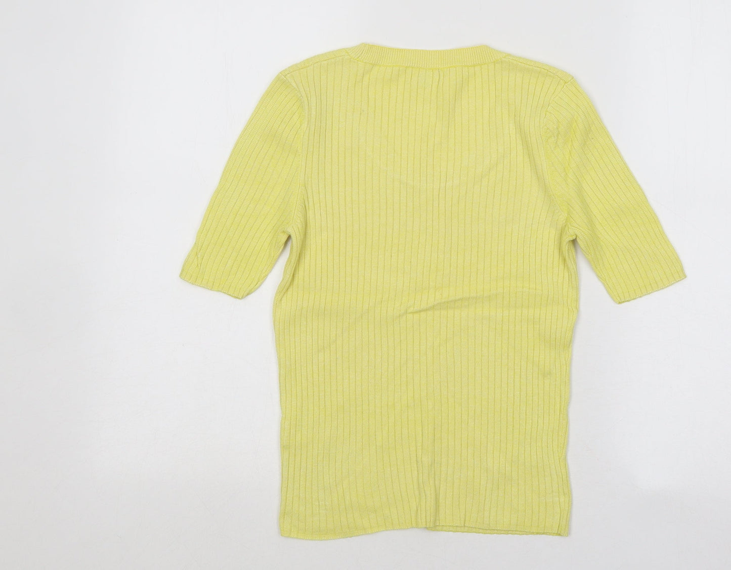 Womens UK Size 10 River Island Yellow Pullover Jumper