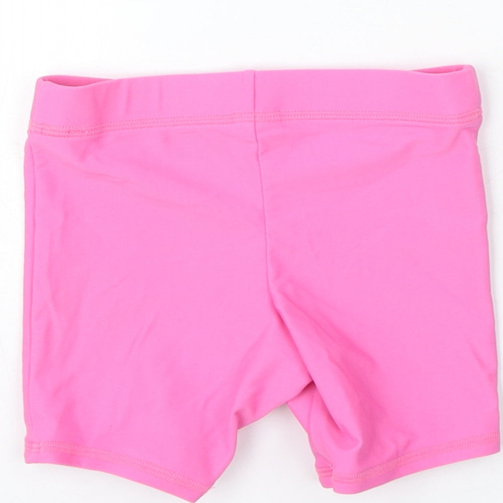 Disney Girls Pink Polyester Cropped Trousers Size 18-24 Months - Minnie Mouse shorts
