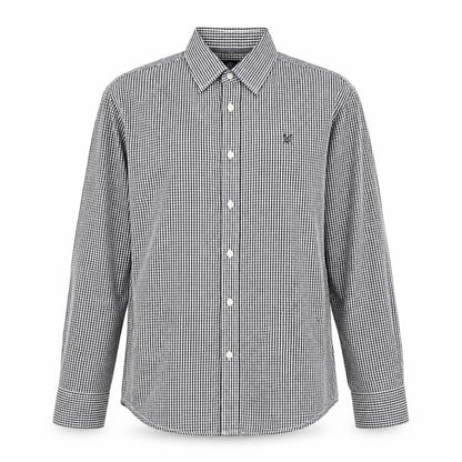 Mens UK Size M Crew Clothing Black  Button-Up Long Sleeve Casual Shirt