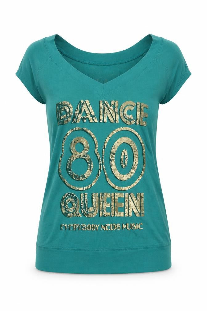 Womens UK Size S Bershka Green Basic Tank