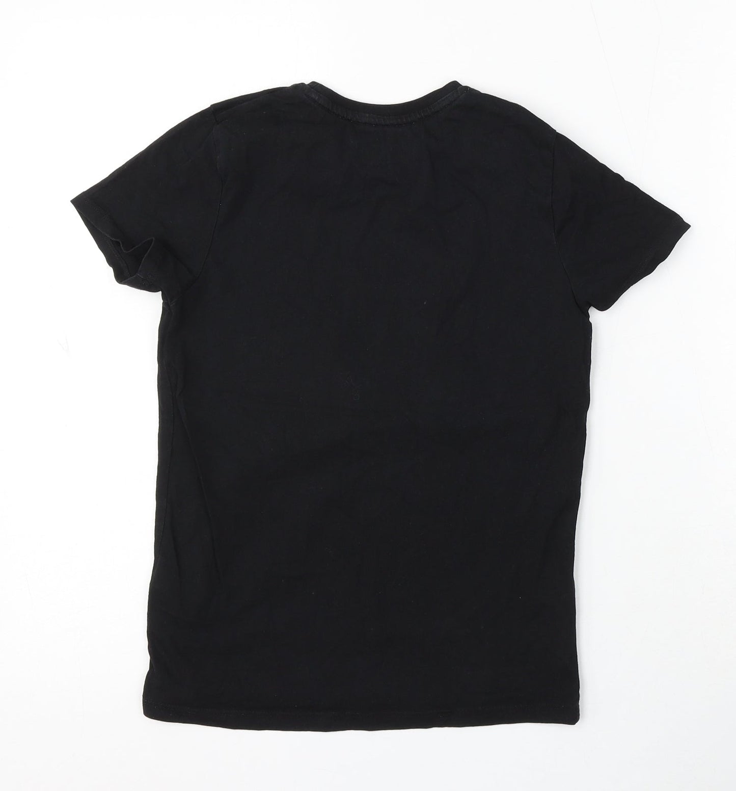 Primark Boys Black Cotton Basic T-Shirt Size S Round Neck - Fortnite