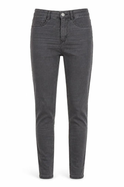 Womens UK Size 4 Pull&Bear Regular Fit Skinny Grey Jeans
