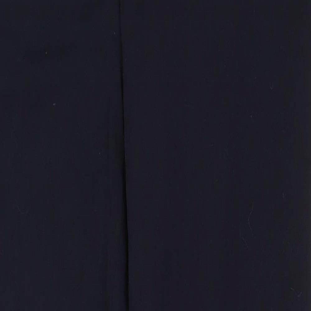 Womens UK Size 8 Marks and Spencer Regular Fit Dress Pants Blue Trousers