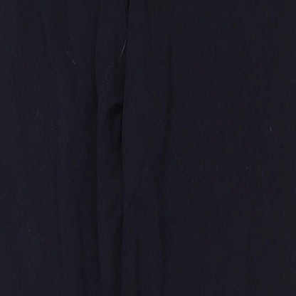 Womens UK Size 8 Marks and Spencer Regular Fit Dress Pants Blue Trousers