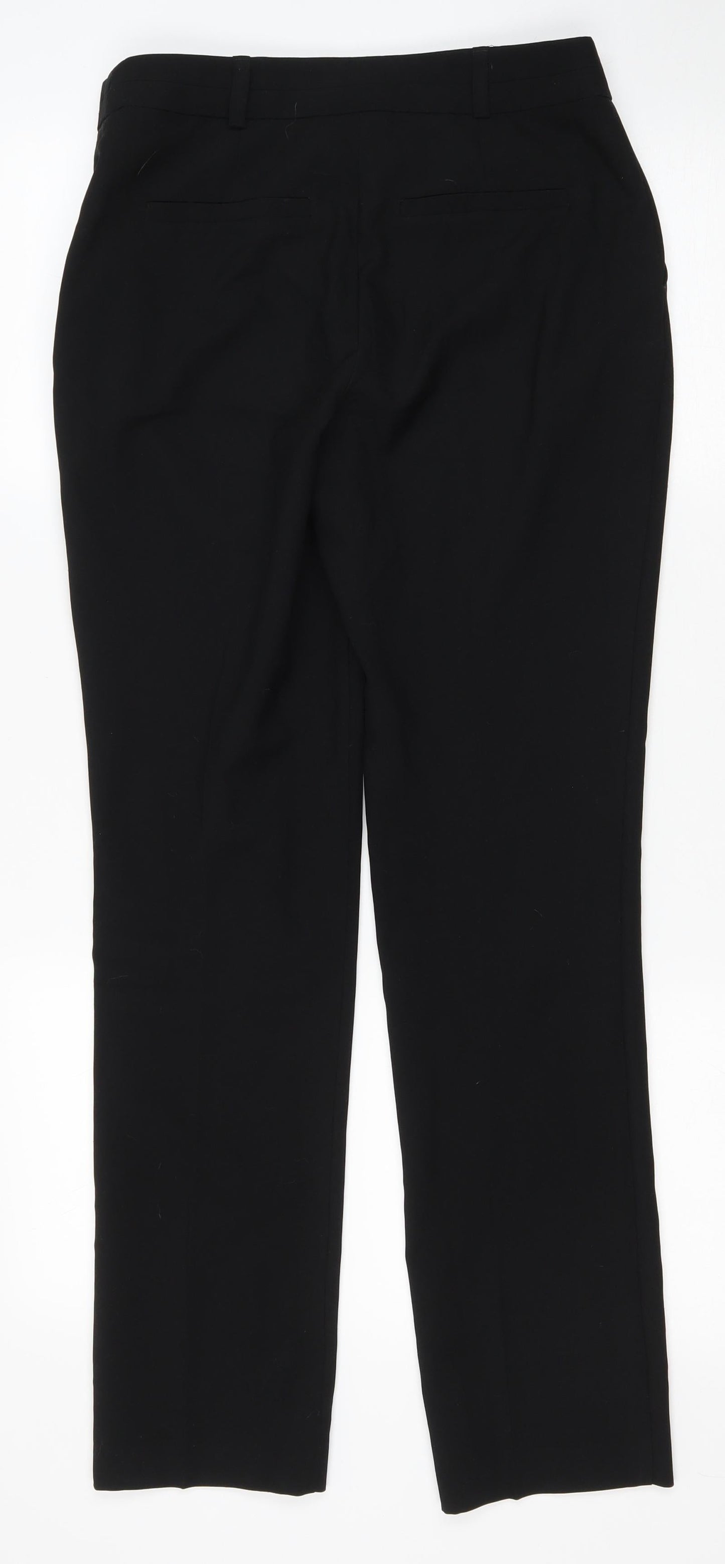 Dunes Womens Black Polyester Dress Pants Trousers Size 8 L29 in Regular Zip