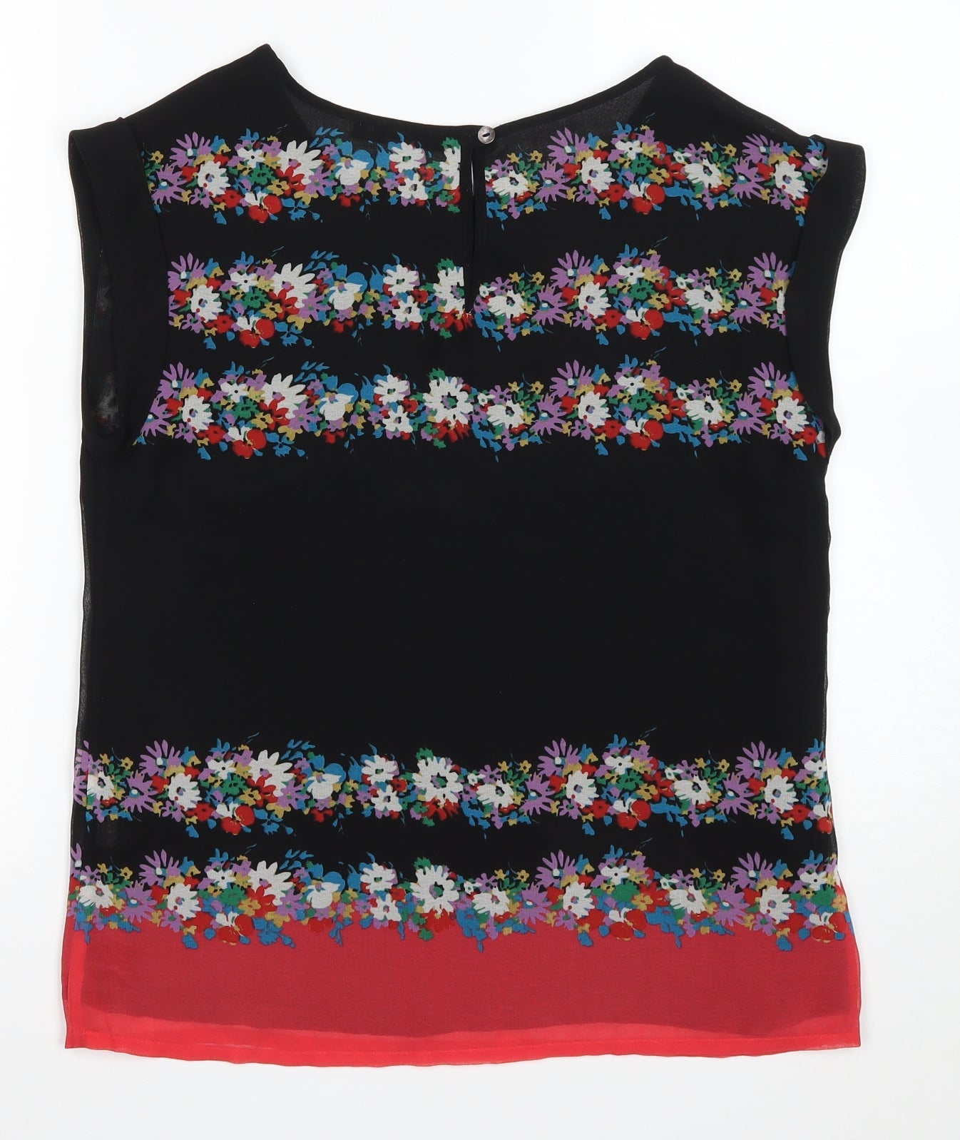 Womens UK Size 10 Oasis Black Basic Blouse