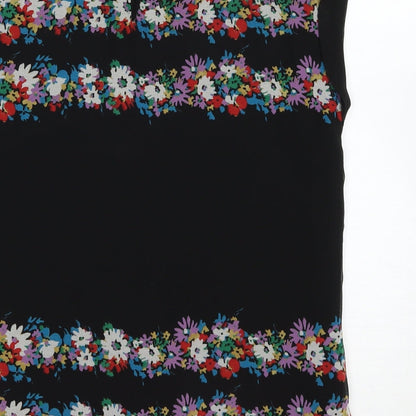 Womens UK Size 10 Oasis Black Basic Blouse