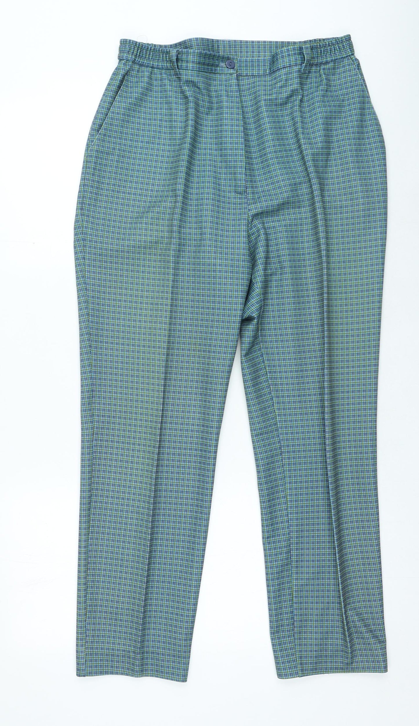 Womens UK Size 30 in Preworn Regular Fit  Green Trousers