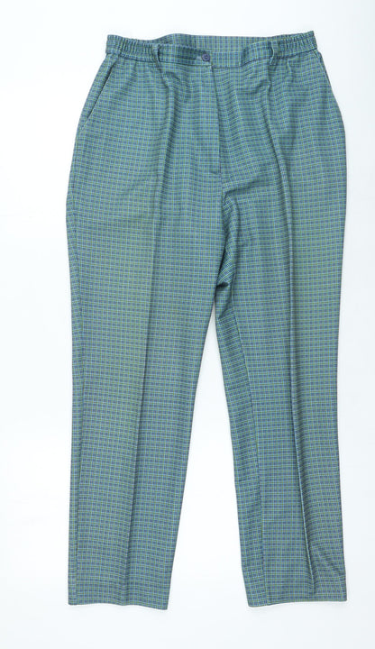 Womens UK Size 30 in Preworn Regular Fit  Green Trousers