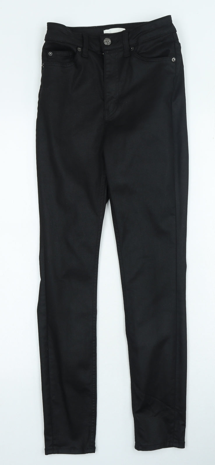 Womens UK Size 8 H&M Regular Fit Skinny Black Jeans