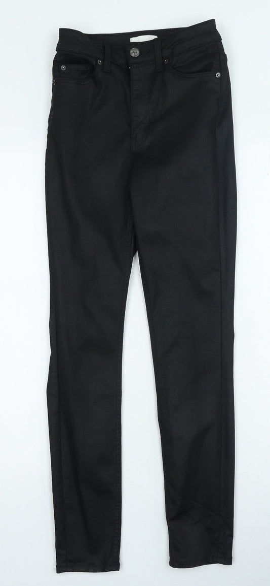 Womens UK Size 8 H&M Regular Fit Skinny Black Jeans