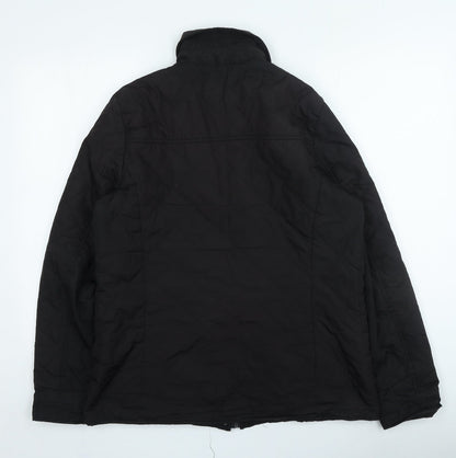 Womens UK Size 14 Dorothy Perkins Black Rain Coat