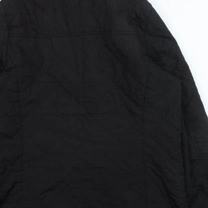 Womens UK Size 14 Dorothy Perkins Black Rain Coat