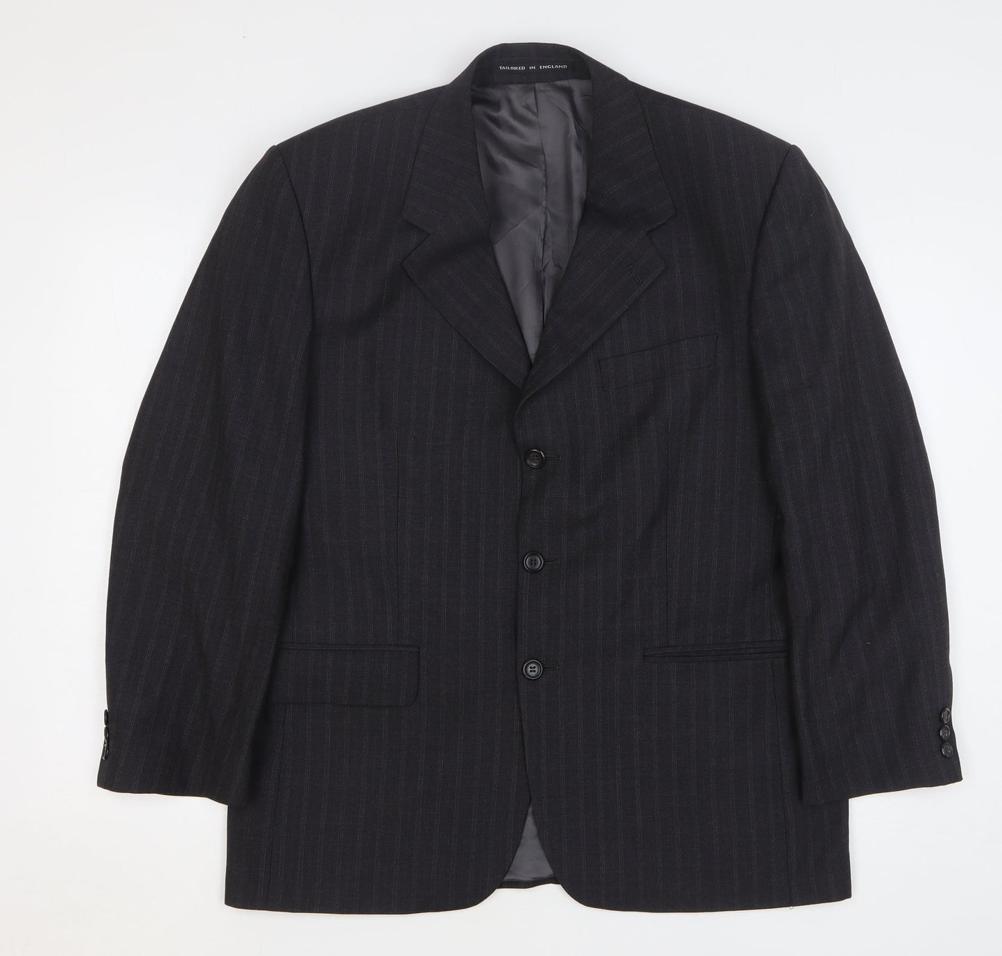 Mens UK Size 40 Preworn Regular Grey Suit Jacket