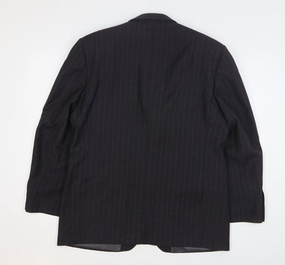 Mens UK Size 40 Preworn Regular Grey Suit Jacket