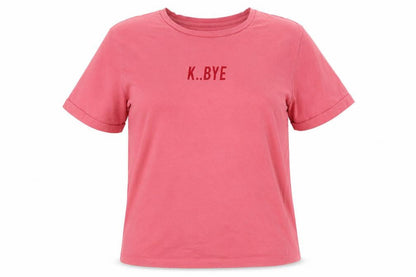Womens UK Size M Pull & Bear Pink Basic T-Shirt