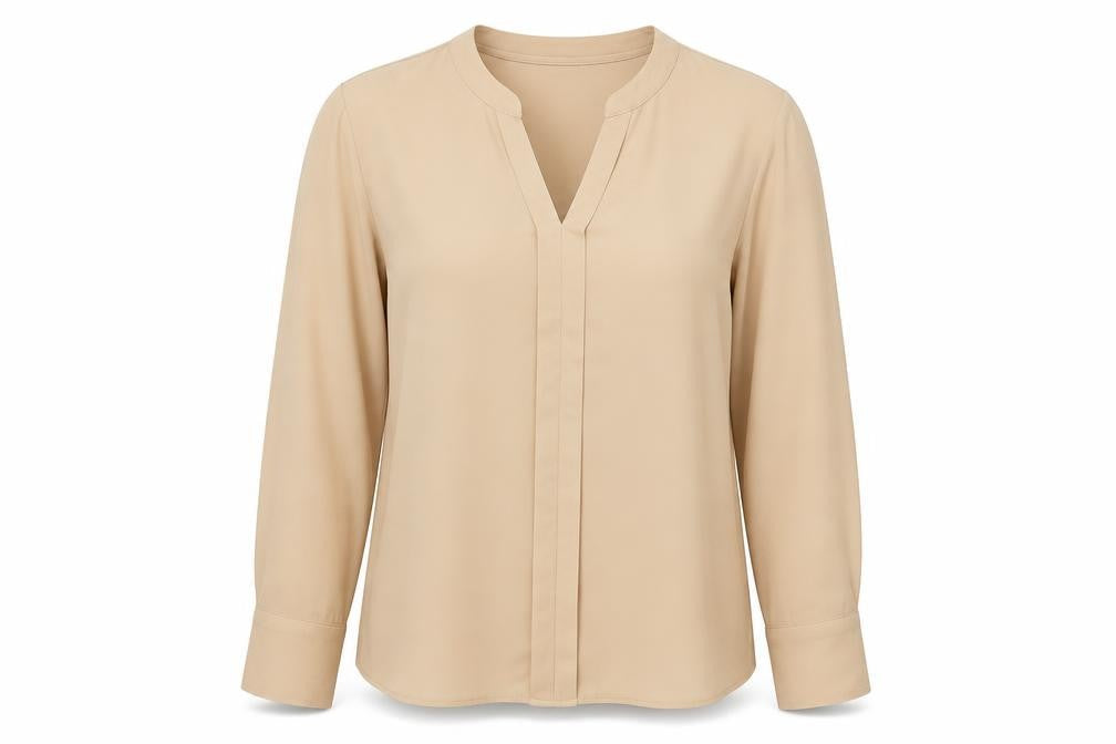 Womens UK Size 12 SheIn Beige Basic Blouse