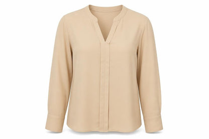 Womens UK Size 12 SheIn Beige Basic Blouse