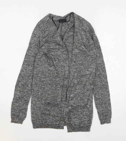 Womens UK Size 4 New Look Grey Cardigan Jumper