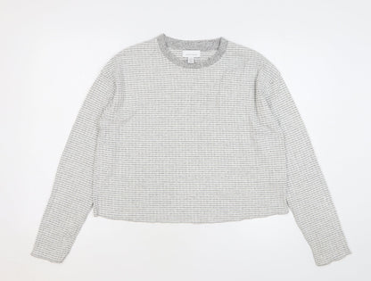 Womens UK Size M Topshop Grey Basic T-Shirt