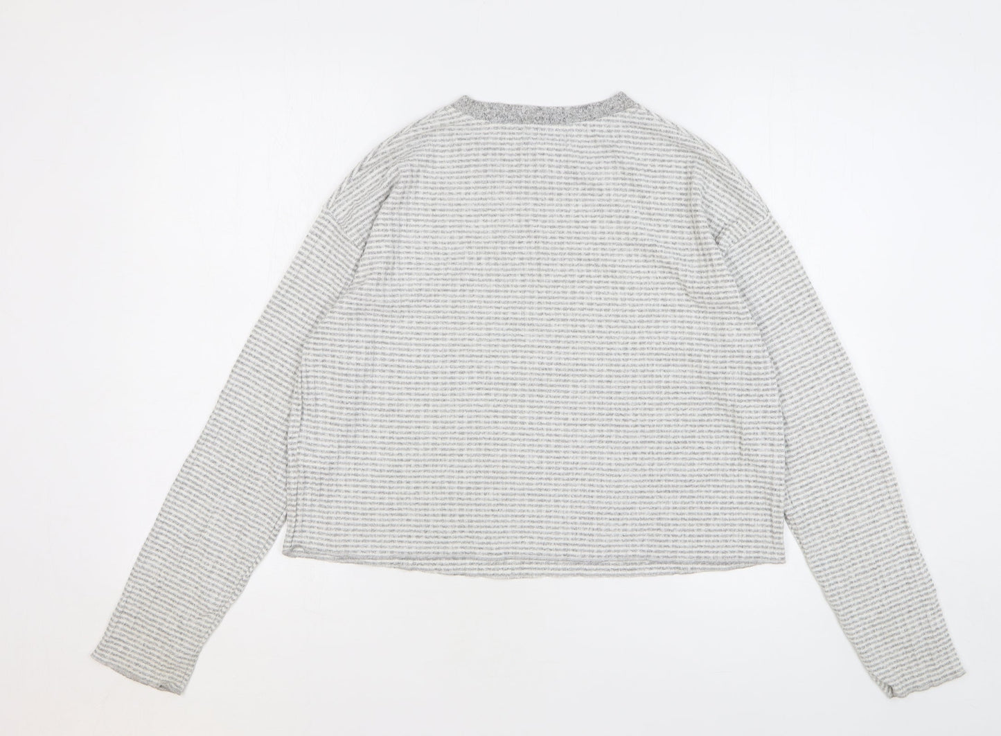 Womens UK Size M Topshop Grey Basic T-Shirt