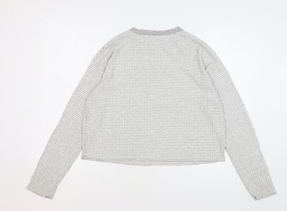 Womens UK Size M Topshop Grey Basic T-Shirt